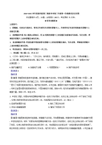 湖北省咸宁市崇阳县第二高级中学2024-2025学年高二上学期第一阶段测试历史试题（解析版）