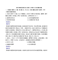 湖北省武汉市新城区联盟2024-2025学年高三上学期10月模拟历史试题（解析版）