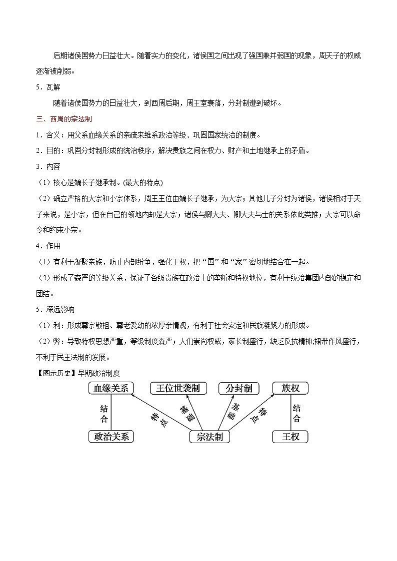 备战2025年高考历史考点一遍过考点01商周时期的政治制度教案（Word版附解析）第2页