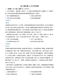 广西壮族自治区钦州市2024-2025学年高二上学期10月月考历史试题（Word版附解析）