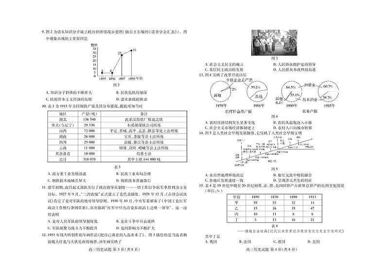 山东新高考联合质量测评9月联考（开学考）历史第2页