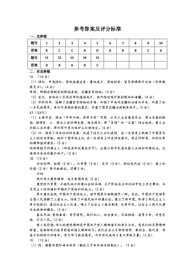 江苏省连云港市2024-2025学年高三上学期期中考试历史试题01