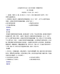 江苏省泰州中学2024-2025学年高二上学期期中考试历史试题（解析版）