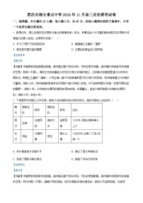 湖北省武汉市部分重点中学2024-2025学年高三上学期11月联考历史试卷（Word版附解析）