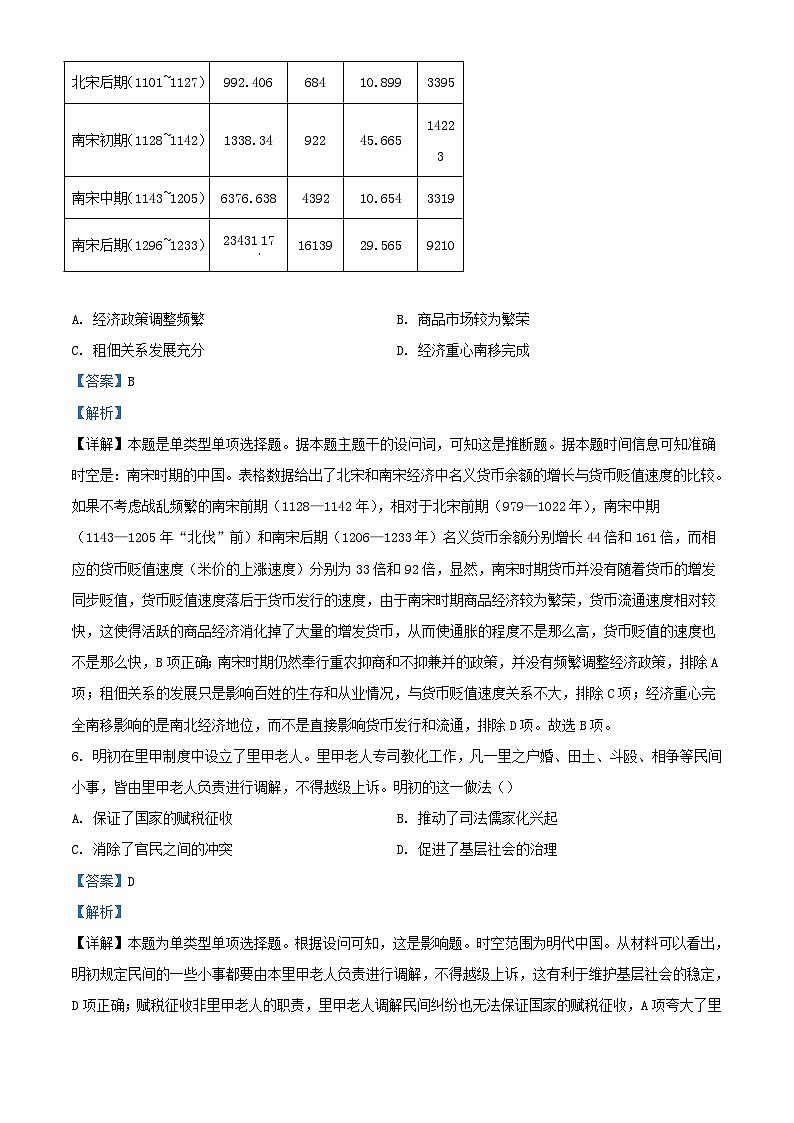 安徽省A10联盟2024届高三历史上学期开学摸底考试题含解析第3页