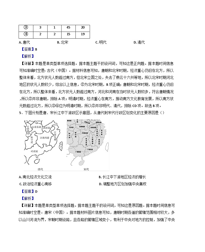 山东省济宁市兖州区2024-2025学年高三上学期期中通考历史试题（解析版）第3页