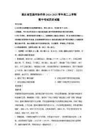 湖北省宜昌市协作体2024-2025学年高二上学期期中考试历史试卷(解析版)