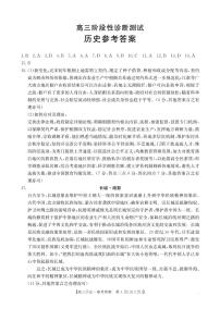 河南省新乡市名校2024-2025学年高三上学期阶段性诊断测试期中联考历史试题