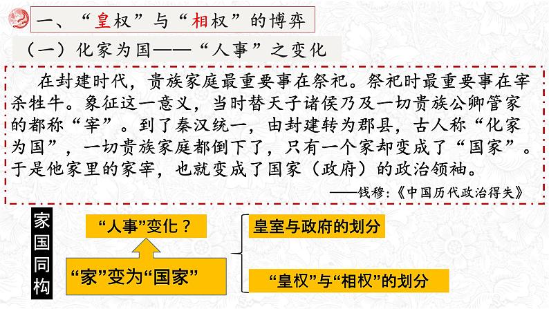 高考历史二轮专题复习课件：中国古代的“专制主义”第5页