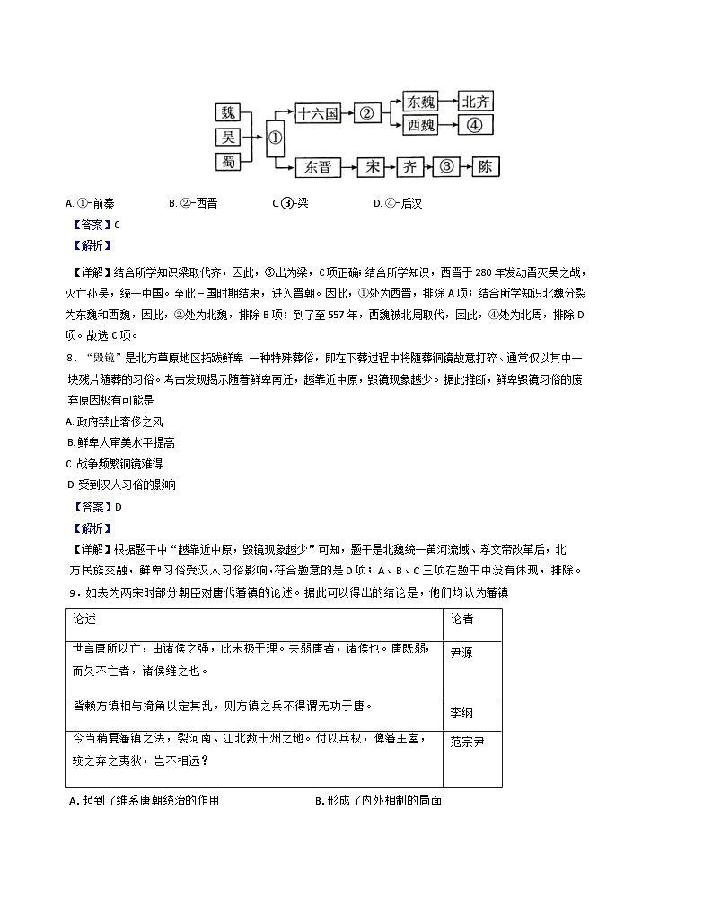 江西省南昌市第三中学2024-2025学年高一上学期期中考试历史试题（解析版）第3页