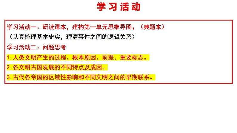 整体建构：古代文明的产生与发展——建构思维导图，形成对世界古代文明的初步认知  课件--2025届高三历史一轮复习第4页