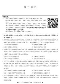 河南省九师联盟2024-2025学年高二上学期11月质量检测（期中）历史试题