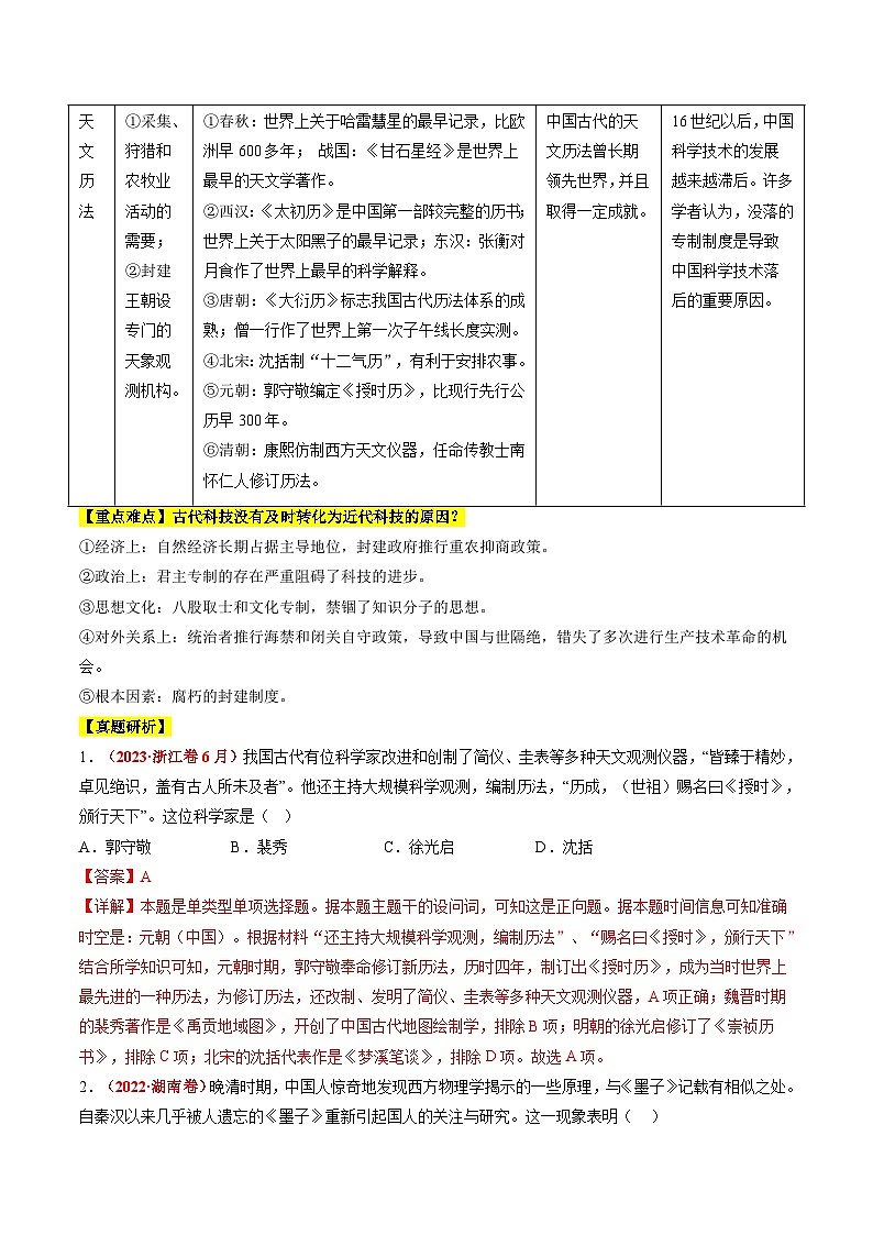 高考热点02 科教兴国，强国之本（讲义）（解析版）第3页
