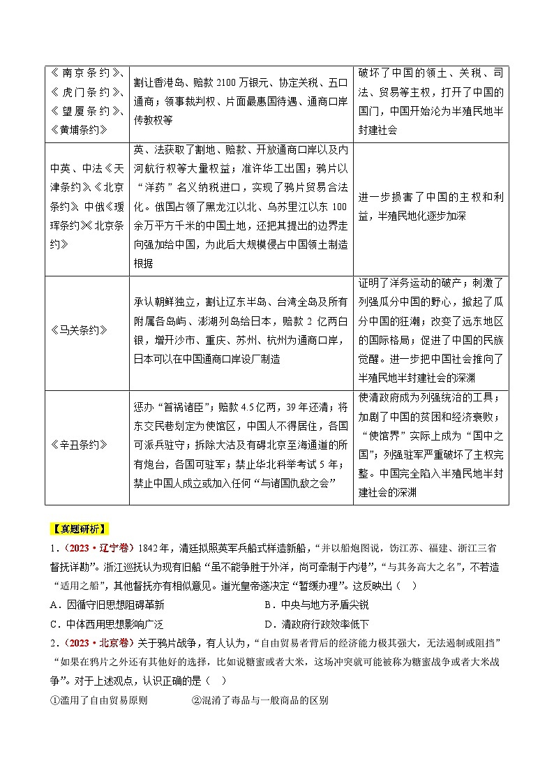 专题04 近代中国的救亡图存（讲义）（原卷版）第3页