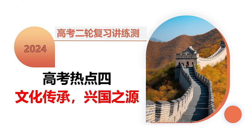 高考热点04 文化传承，兴国之源（课件）-2024年高考历史二轮复习讲练测（新教材新高考）第2页