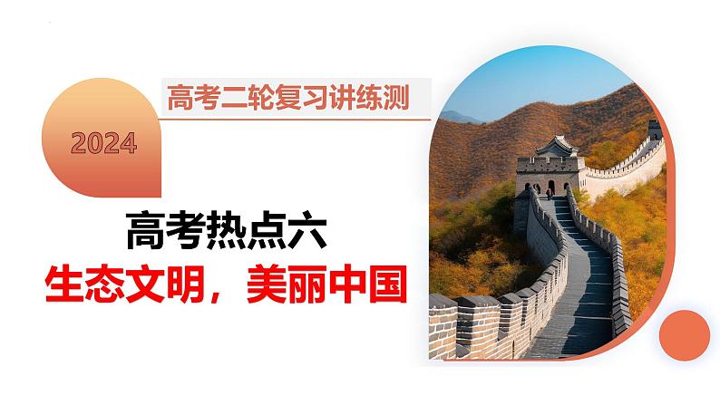 高考热点06 生态文明，美丽中国（课件）-2024年高考历史二轮复习讲练测（新教材新高考）第2页