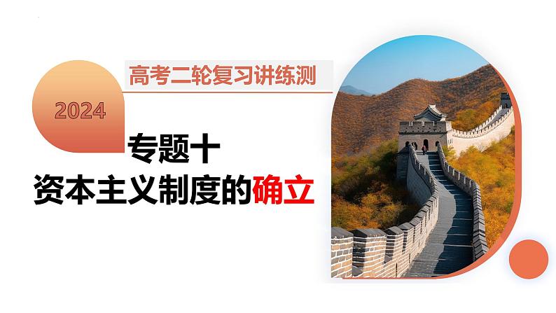 专题10 资本主义制度的确立（课件）-2024年高考历史二轮复习讲练测（新教材新高考）第2页