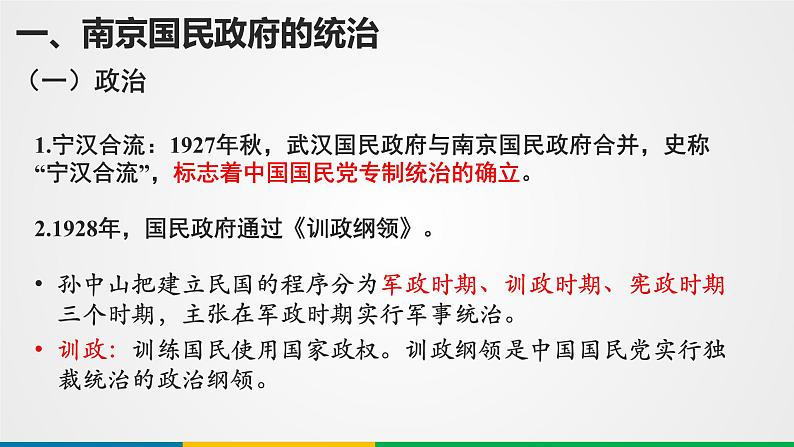 第14讲南京国民政府的前期统治和中国共产党开辟革命新道路 2025年高考历史一轮复习课件第4页