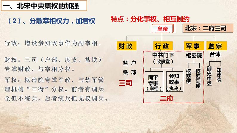 第九课  两宋的政治和军事课件第三讲 秦统一多民族封建国家的建立 课件--2025届高三统编版2019必修中外历史纲要上册一轮复习第6页