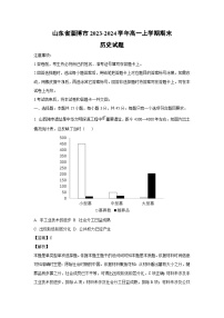 2023-2024学年山东省淄博市高一(上)期末历史试卷（解析版）