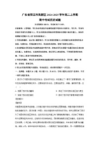 2024-2025学年广东省阳江市高新区高二(上)期中考试历史试卷（解析版）