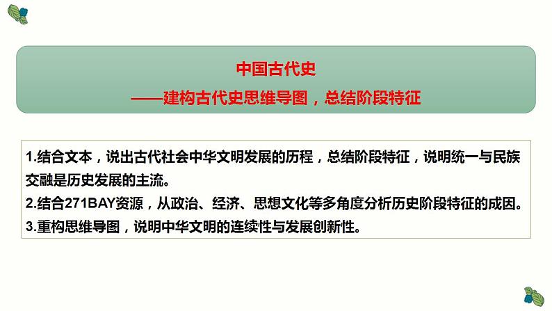 中国古代史——建构古代史思维导图，总结阶段特征 课件----2025届高三统编版（2019）必修中外历史纲要上一轮复习第2页