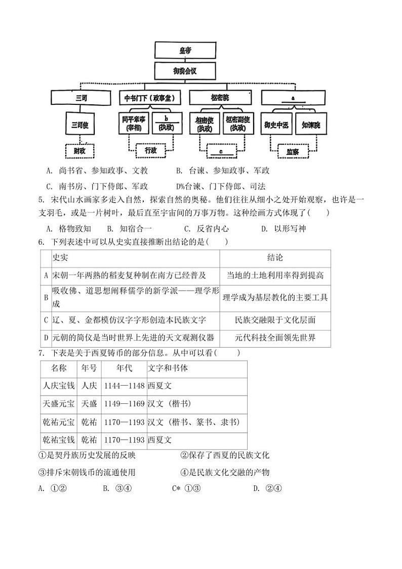 北京市铁路第二中学2024_2025学年高三(上)期中历史试卷(含答案)第2页