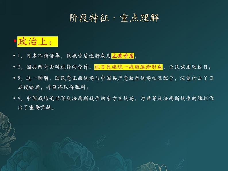 2025届高考历史学科重点复习课件（抗日战争）第4页