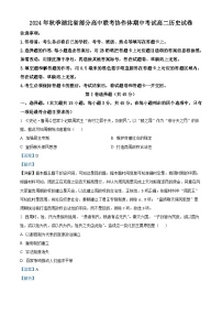 湖北省部分高中联考协作体2024-2025学年高二上学期11月期中考试历史试卷（Word版附解析）