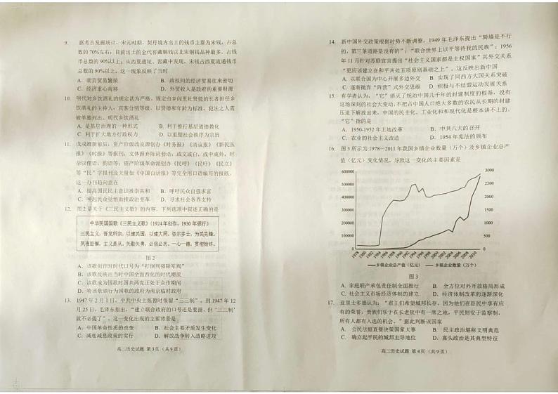 山东省威海银滩高级中学2024-2025学年高二上学期期中考试历史试题第2页