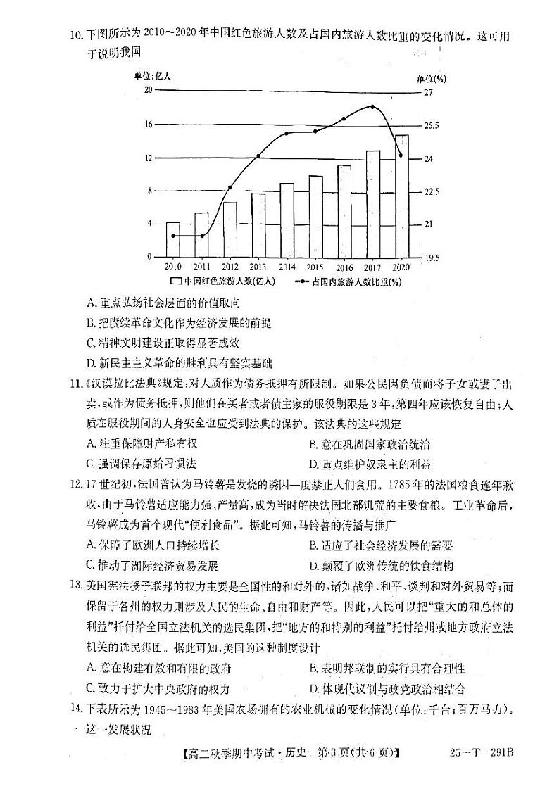 高二历史第3页