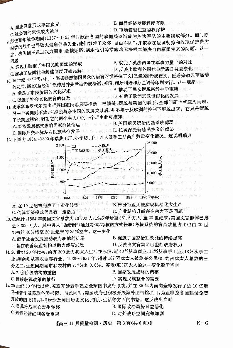 高三历史第3页