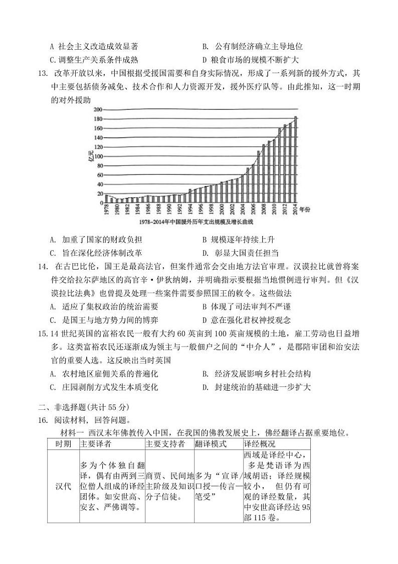 历史-重庆市第一中学校2024-2025学年高三上学期11月月考第3页