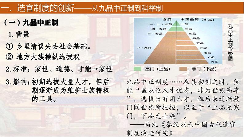 高中历史人教统编版必修中外历史纲要上《隋唐制度的变化与创新》课件第5页