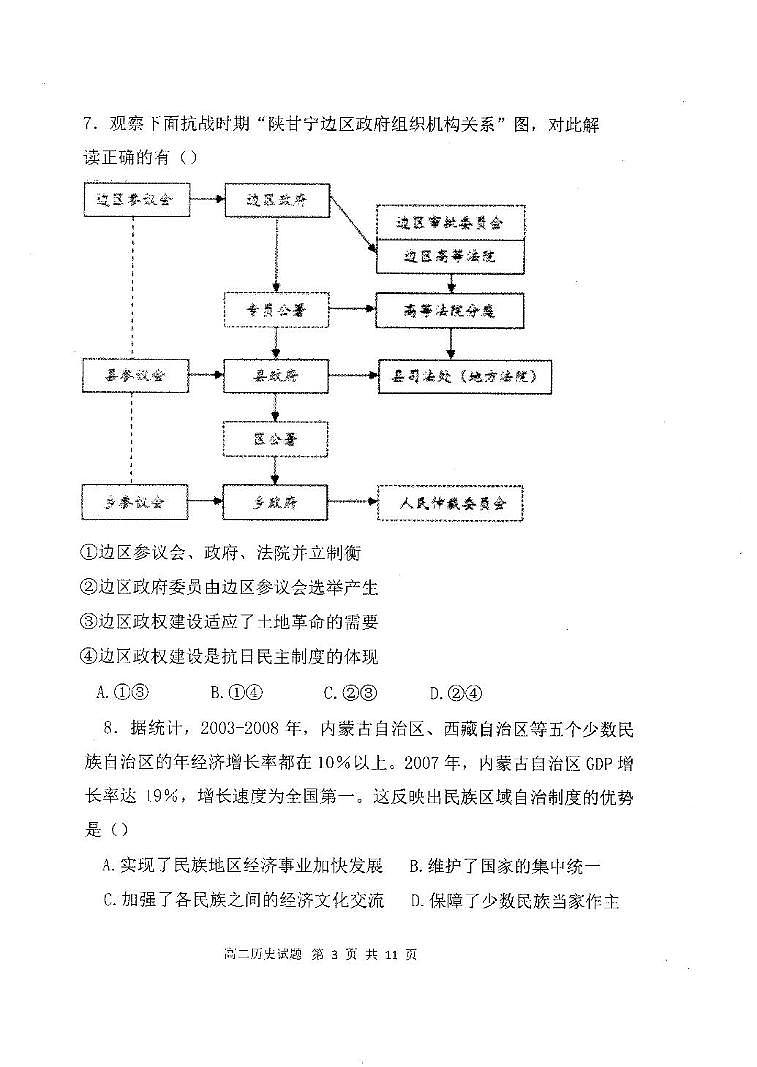 高二历史第3页