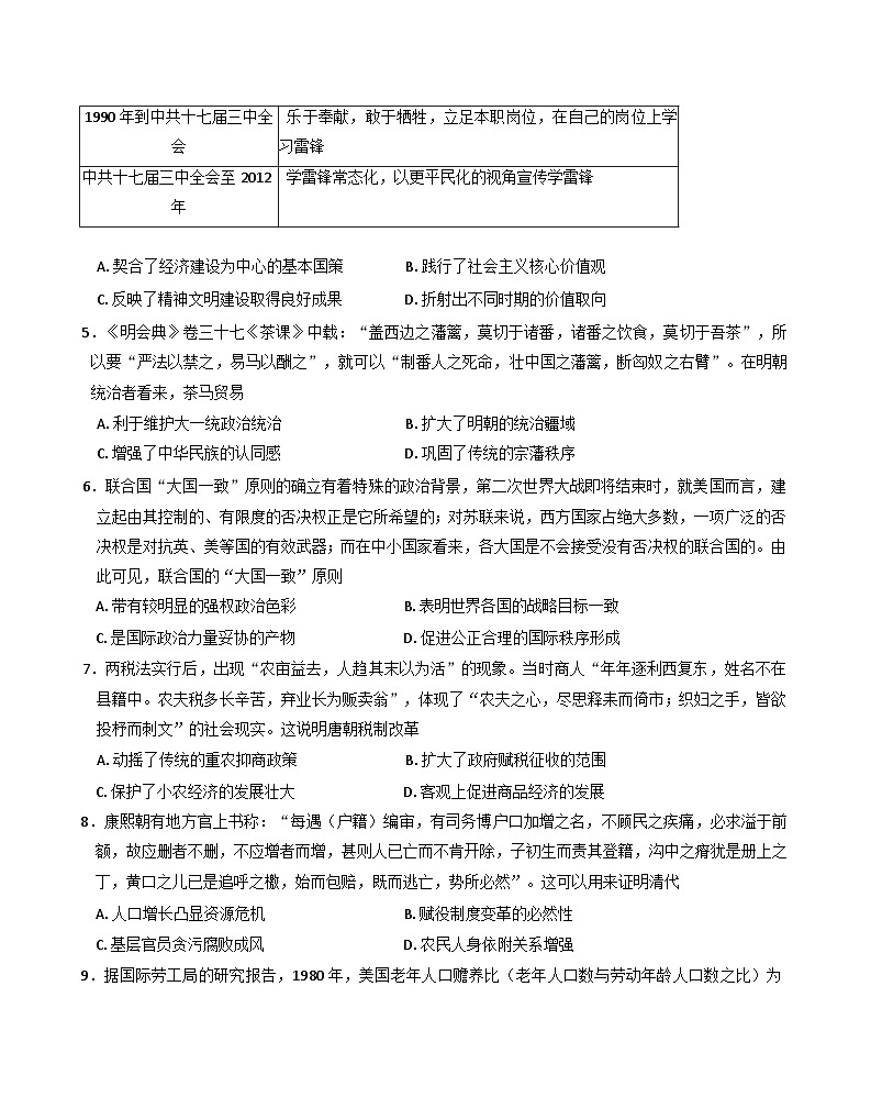 2024-2025学年度山东省菏泽市鄄城县第一中学高二上学期12月月考历史试题(含解析)第2页