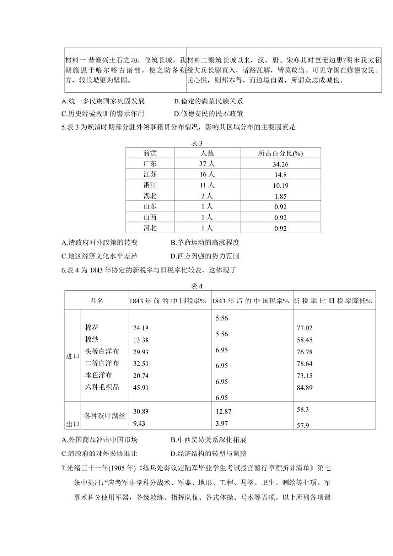 2024～2025学年山东名校考试联盟12月高三年级(上)阶段性检测历史试卷(含答案)第2页