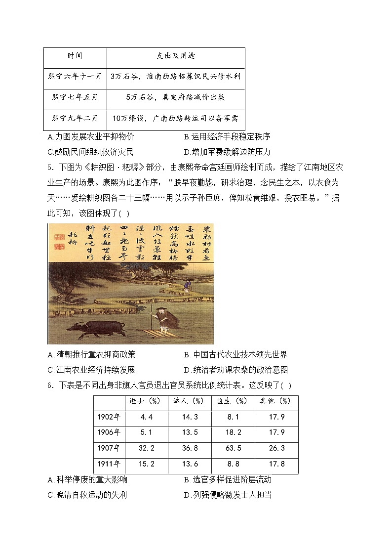 山东省淄博第一中学2024-2025学年高二上学期10月素养调研检测历史试卷(含答案)第2页