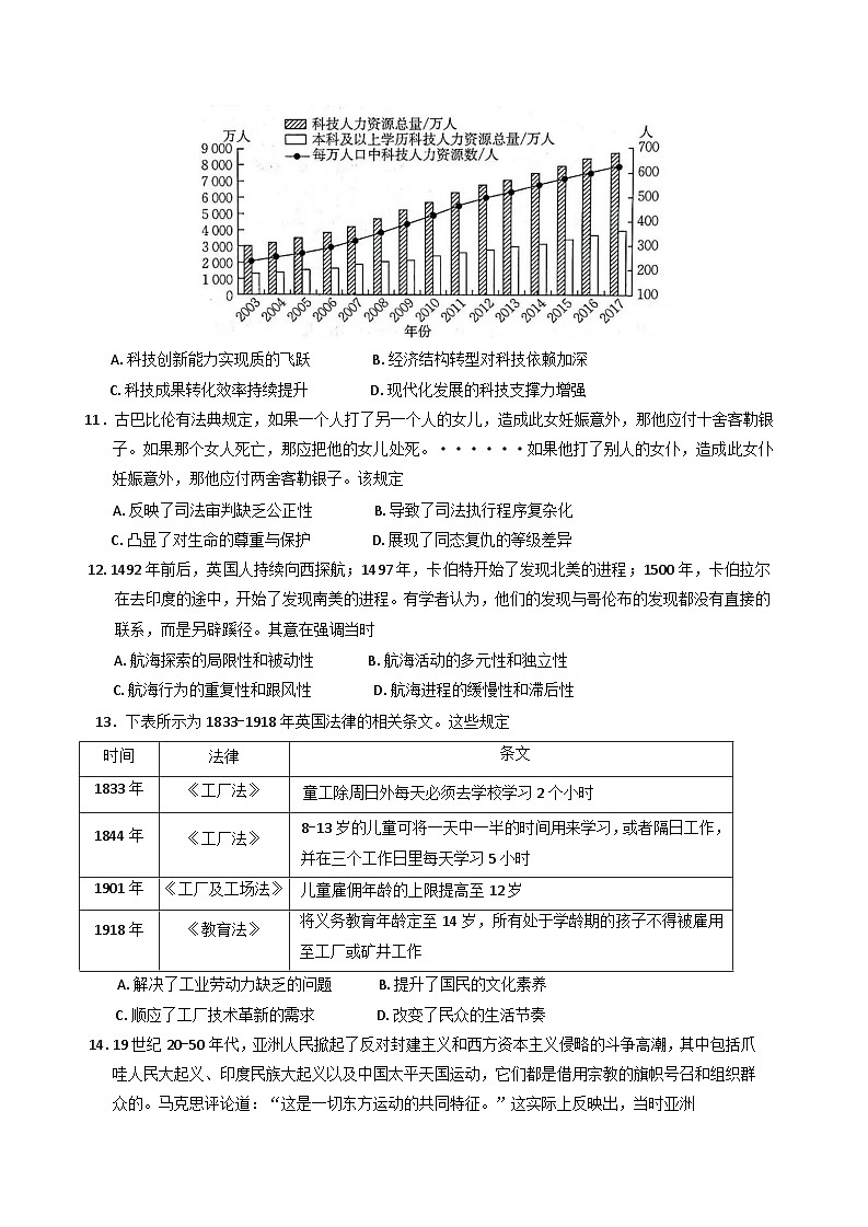 甘肃省靖远县第一中学2024-2025学年高三上学期12月月考历史试题(含解析)第3页