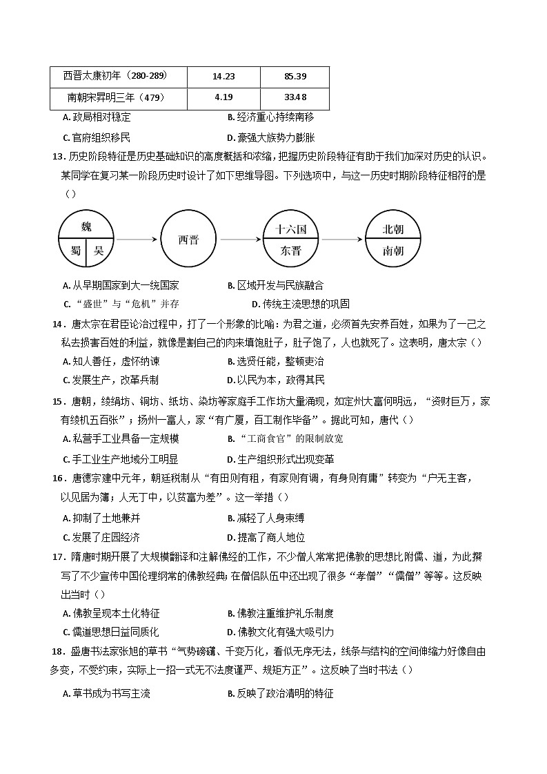 福建省南平市高级中学2024-2025学年高一上学期期中考试历史试题第3页