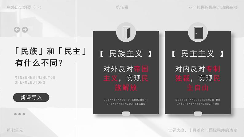 高中历史人教版统编版必修中外历史纲要下第16课亚非拉民族民主运动的高涨精品课件第4页