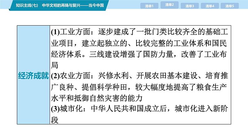 第三部分　考前增分一   知识主线(七)　中华文明的再铸与复兴——当今中国-【备战2025】高考历史二轮复习课件第8页