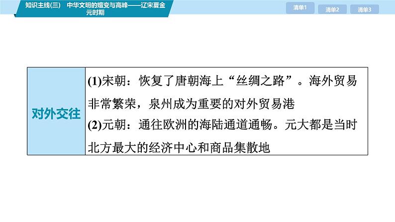 第三部分　考前增分一   知识主线(三)　中华文明的嬗变与高峰——辽宋夏金元时期-【备战2025】高考历史二轮复习课件第8页