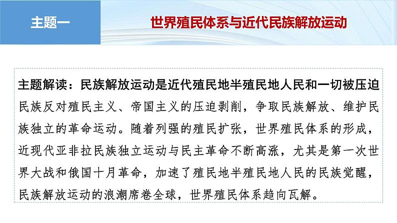 第一部分　板块三　专题十一　阳光大道——民族解放运动与社会主义运动-【备战2025】高考历史二轮复习课件第5页