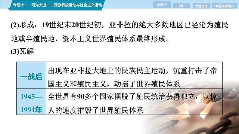 第一部分　板块三　专题十一　阳光大道——民族解放运动与社会主义运动-【备战2025】高考历史二轮复习课件第8页