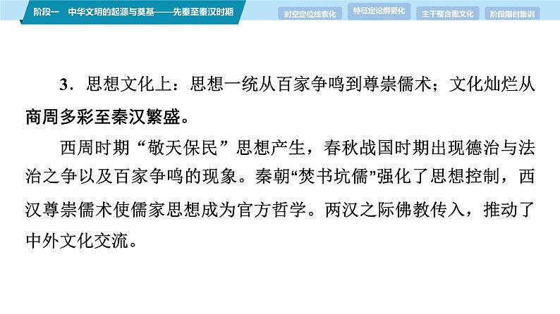 第一部分　板块一　阶段一　中华文明的起源与奠基——先秦至秦汉时期-【备战2025】高考历史二轮复习课件第8页