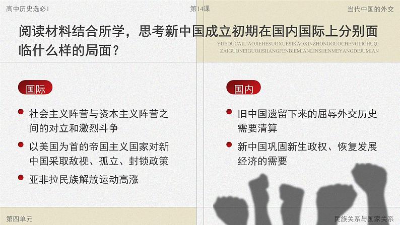 高中历史人教统编版选择性必修1国家制度与社会治理第14课当代中国的外交精品课件第6页