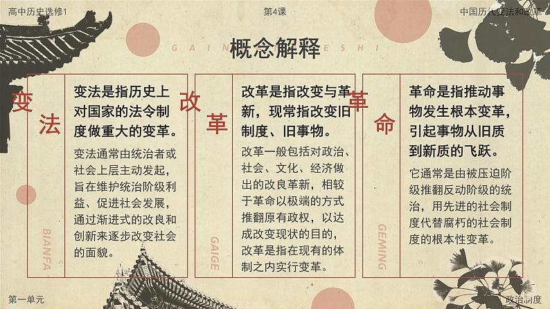 高中历史人教统编版选择性必修1国家制度与社会治理第4课中国历代变法和改革精品课件第3页