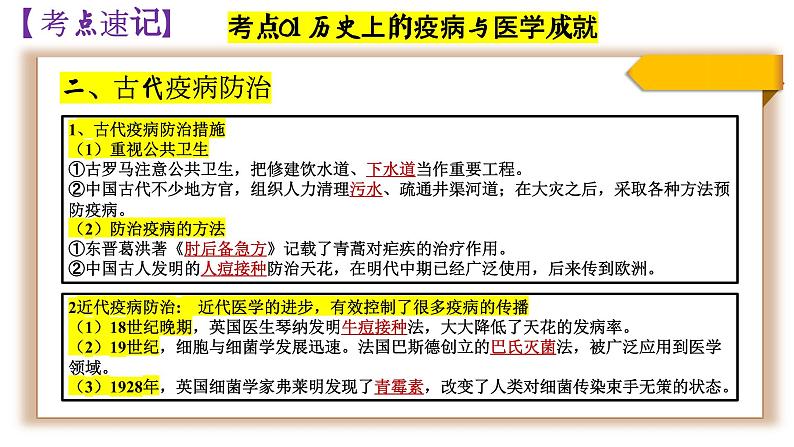 选必二第六单元复习课件 医疗与公共卫生第7页