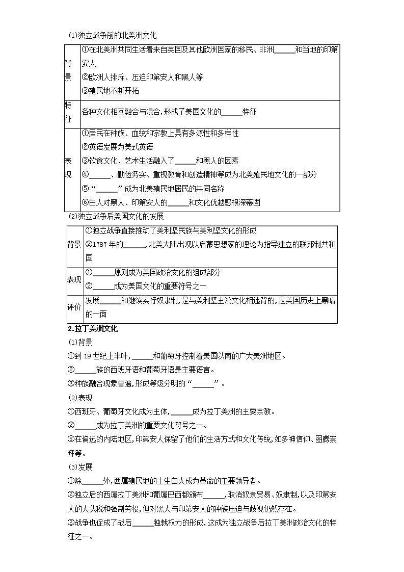 人教统编版高中历史选择性必修12《 近代战争与西方文化的扩张》（导学案）第2页